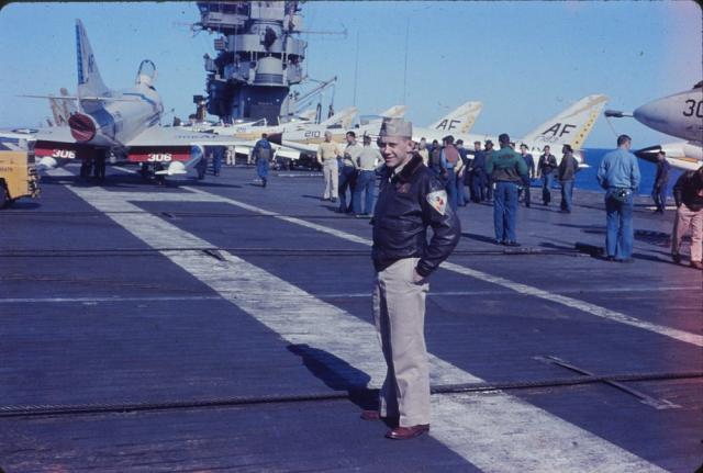 Lynn On Intrepid Flight Deck 1959